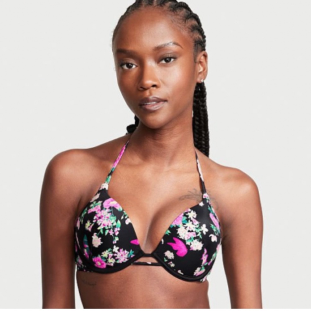 🚫 SOLD🚫 Victoria's Secret Bombshell Add-2-Cups Push Up Swim Bikini Top - Picture 1 of 3